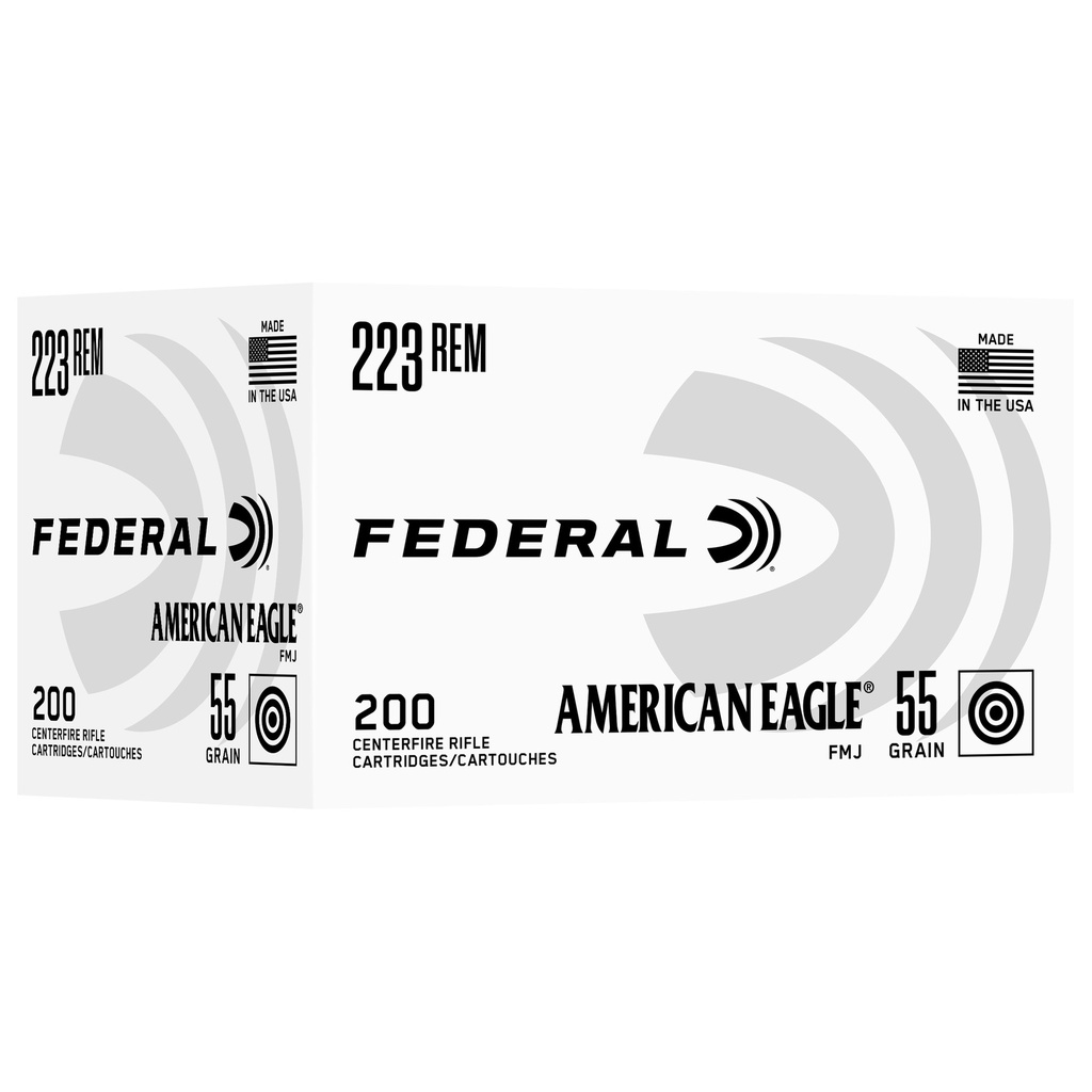 Federal FED AM EAGLE .223 55GR FMJ 200/1000
