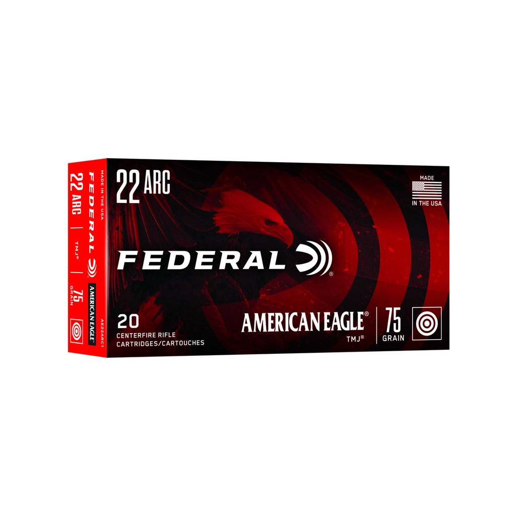 Federal FED AM EAGLE 22ARC 75GR TMJ 20/200