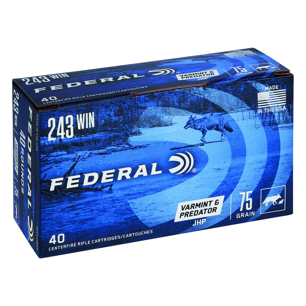 Federal FED AM EAGLE V&P 243WIN 75GR 40/200