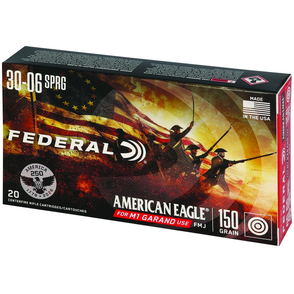 Federal FED 250TH ANV 30-06SPGFLD 150GR FMJ