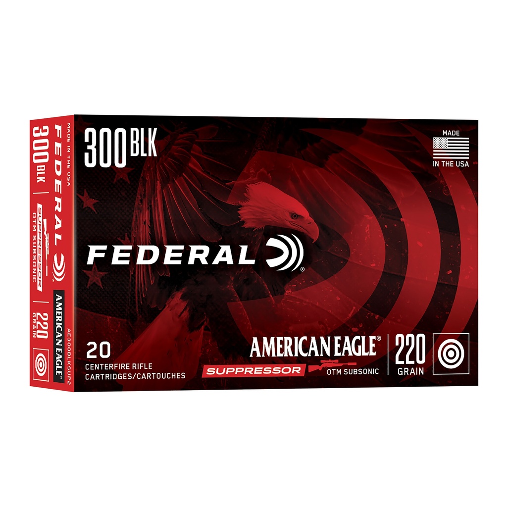 Federal FED AE SUPPRESSOR 300BLK 220GR OT 20