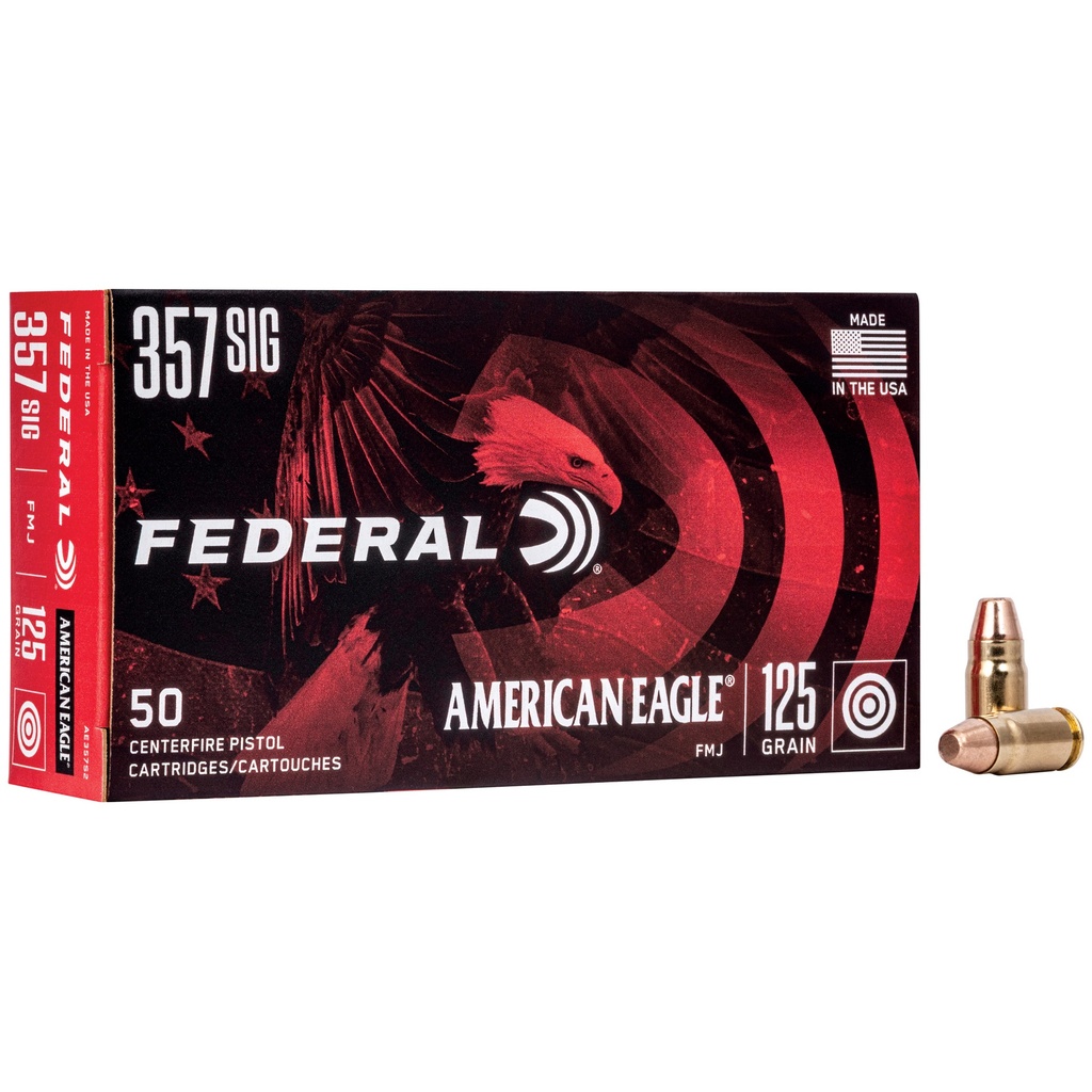 Federal FED AM EAGL 357SIG 125GR FMJ 50/1000