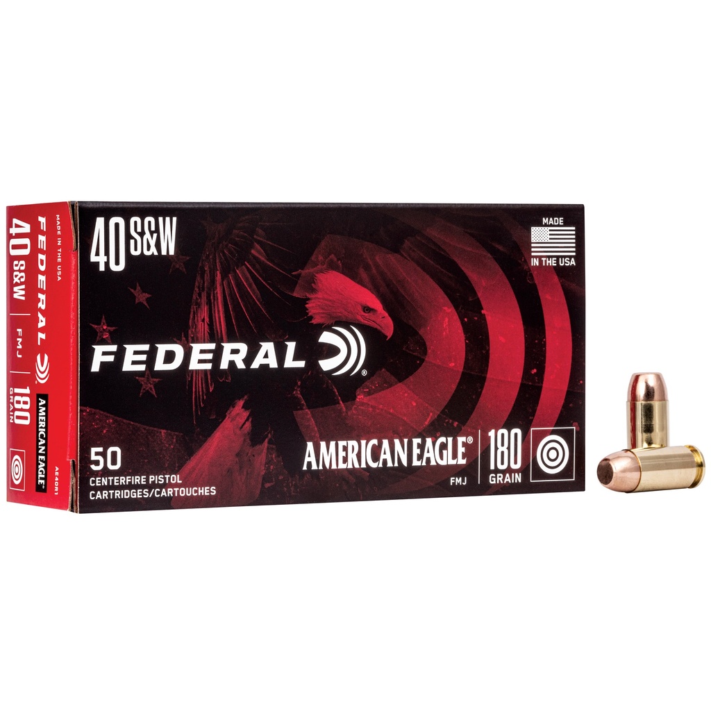Federal FED AM EAGLE 40SW 180GR FMJ 50/1000