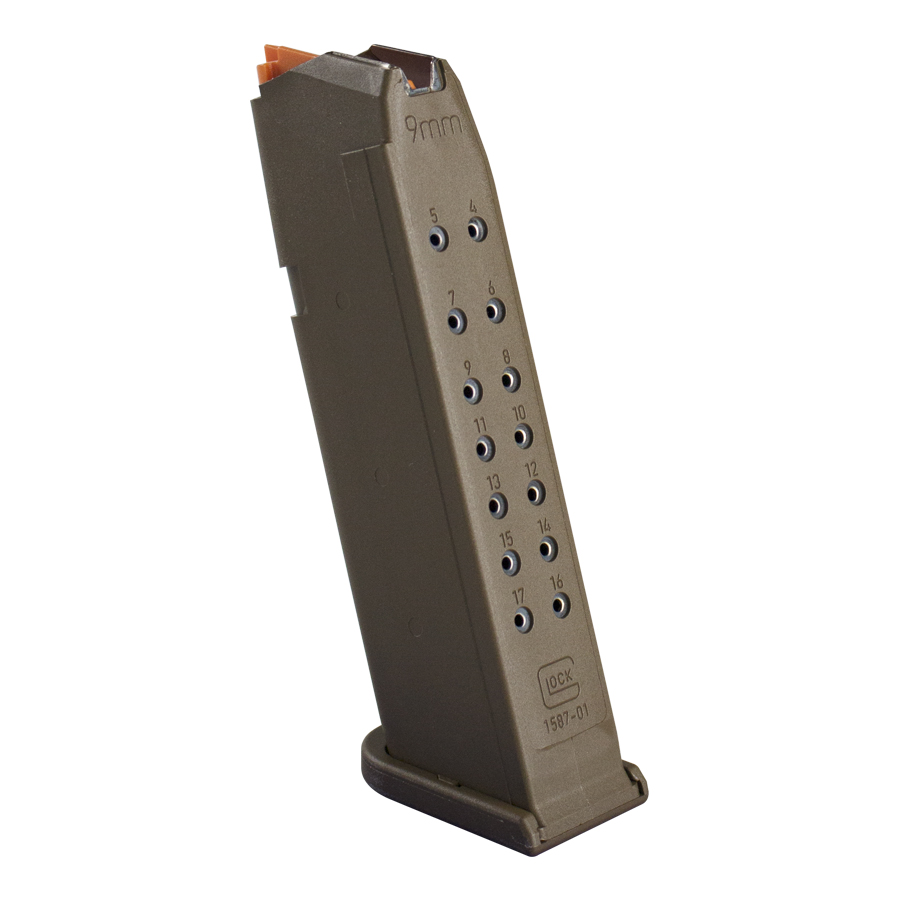 GLOCK MAGAZINE G17 9MM 17RD FDE PKG