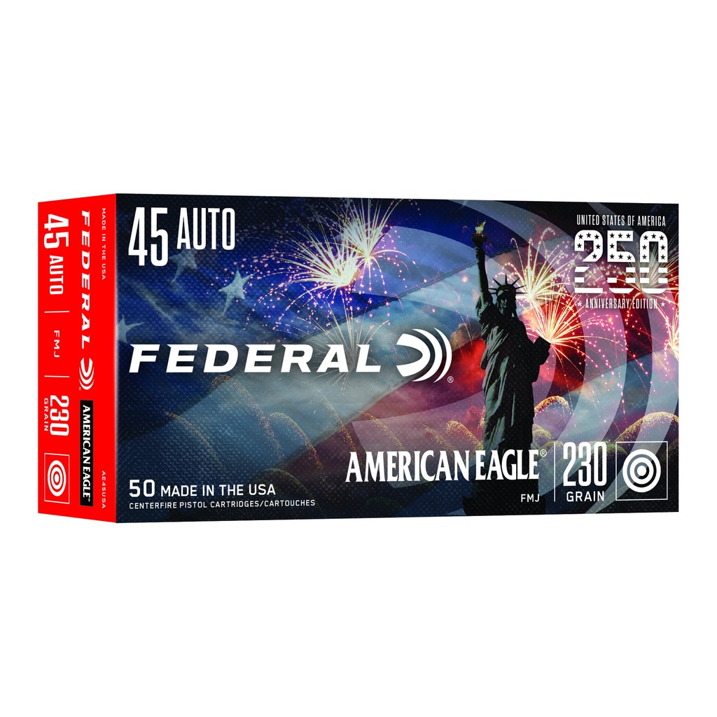 Federal FED 250TH ANV USA 45ACP 230GR FMJ