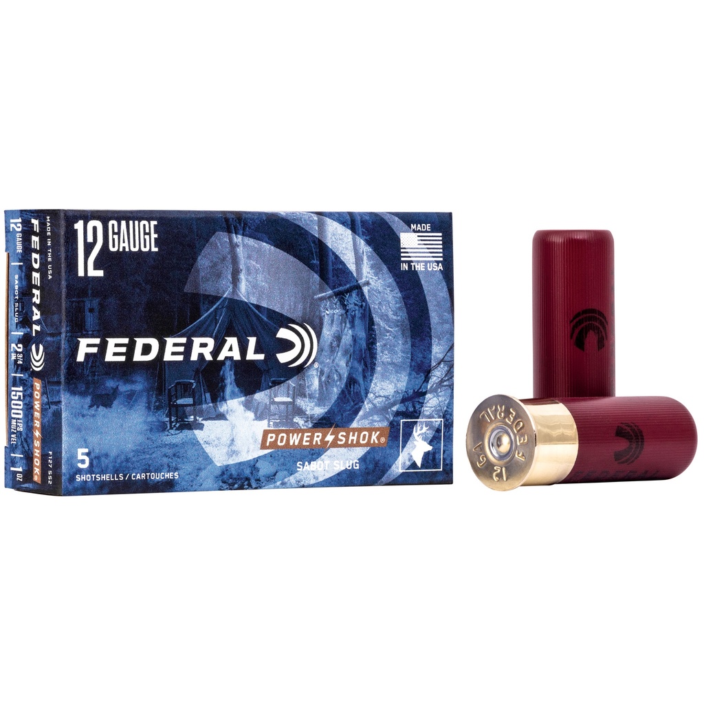 Federal FED PWRSHK 12GA 2.75 SABOT SLG 5/250