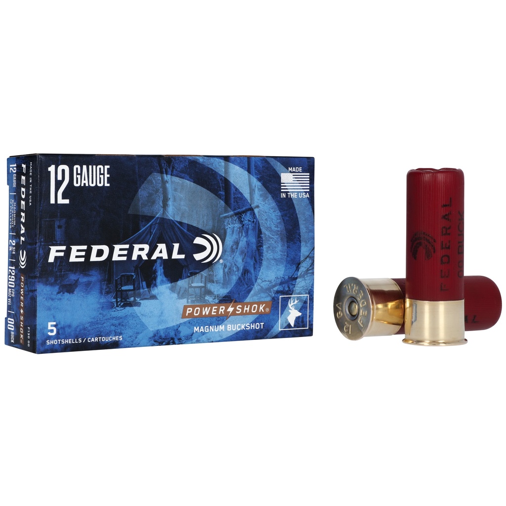 Federal FED PWRSHK 12GA 2.75 12P 00BCK 5/250