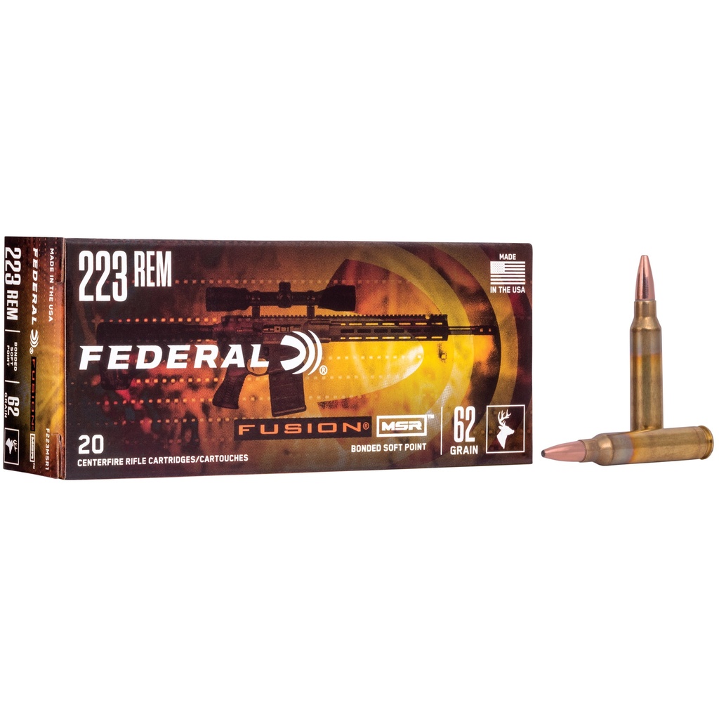 Federal FED FUSION MSR 223REM 62GR SP 20/200
