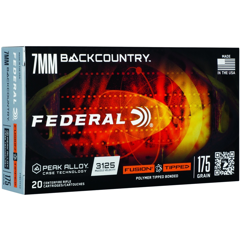 Federal FED FUSION TIP 7MM BC 175GR 20/200