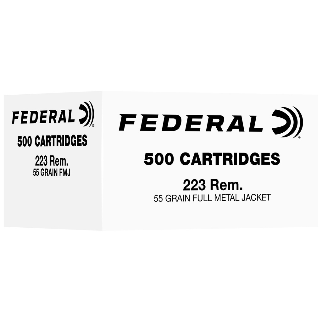 Federal FED 223REM 55GR FMJ 500/1000