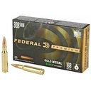 Federal FED GOLD MDL 308WN 168GR BTHP 20/200