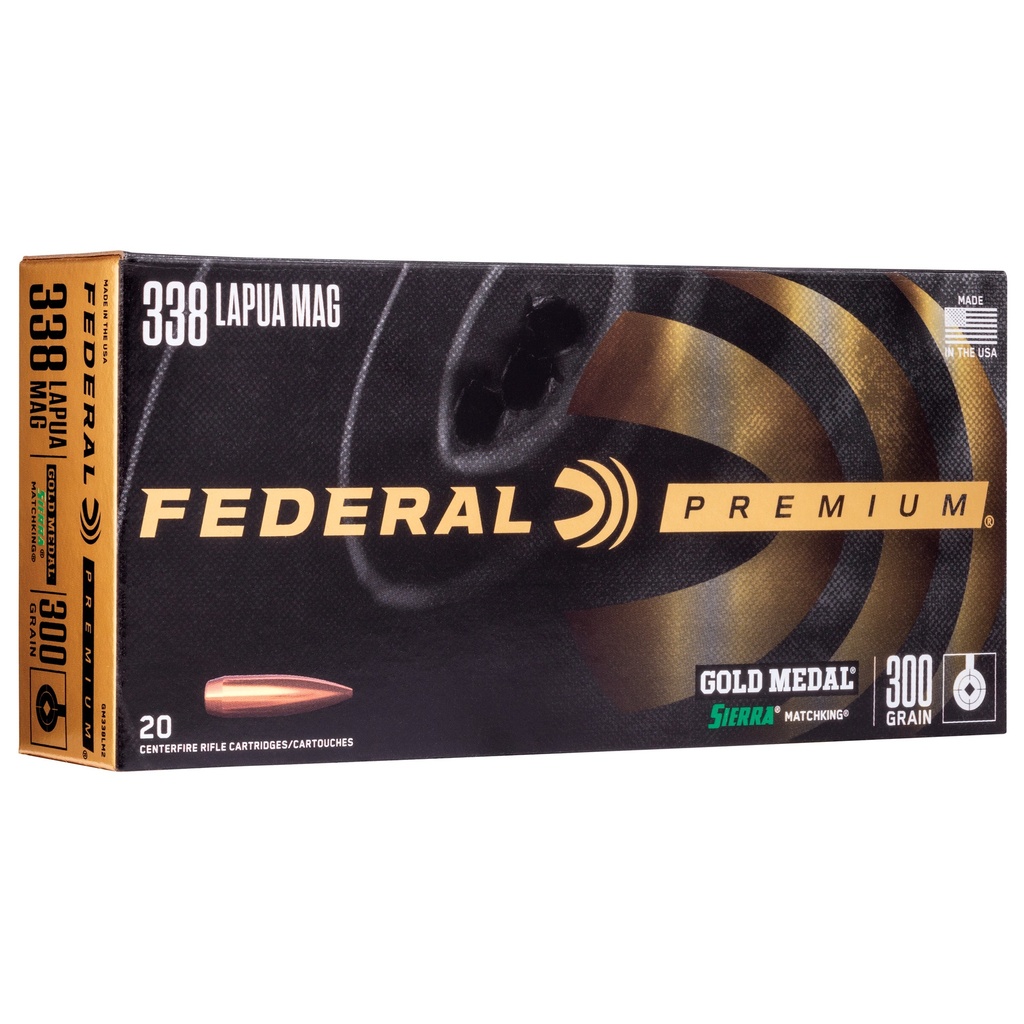 Federal FED 338 LAPUA 300GR MATCHKING 20/200