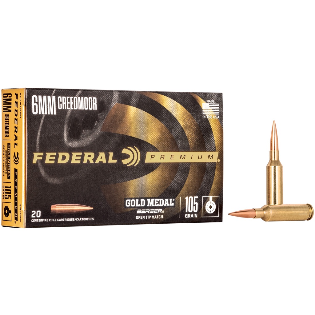 Federal FED GOLD MDL 6MM CM 105GR BRG 20/200