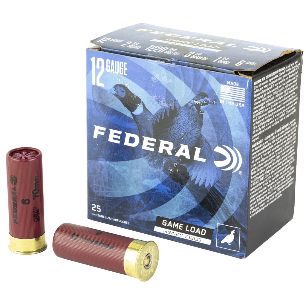 Federal FED GAME LOAD 12GA 2.75" #6 25/250