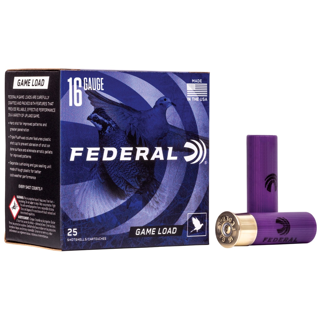 Federal FED GAME LOAD 16GA 2 3/4" #8 25/250
