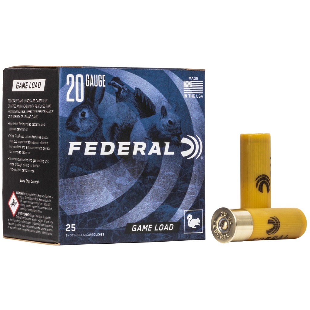 Federal FED GAME LOAD 20GA 2 3/4" #7.5 25/