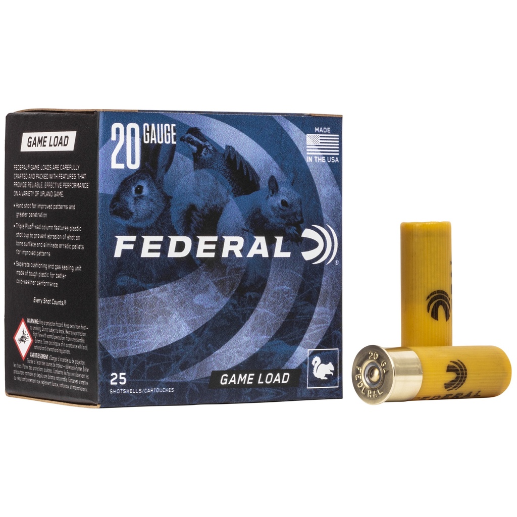 Federal FED GAME LOAD 20GA 2 3/4" #8 25/250