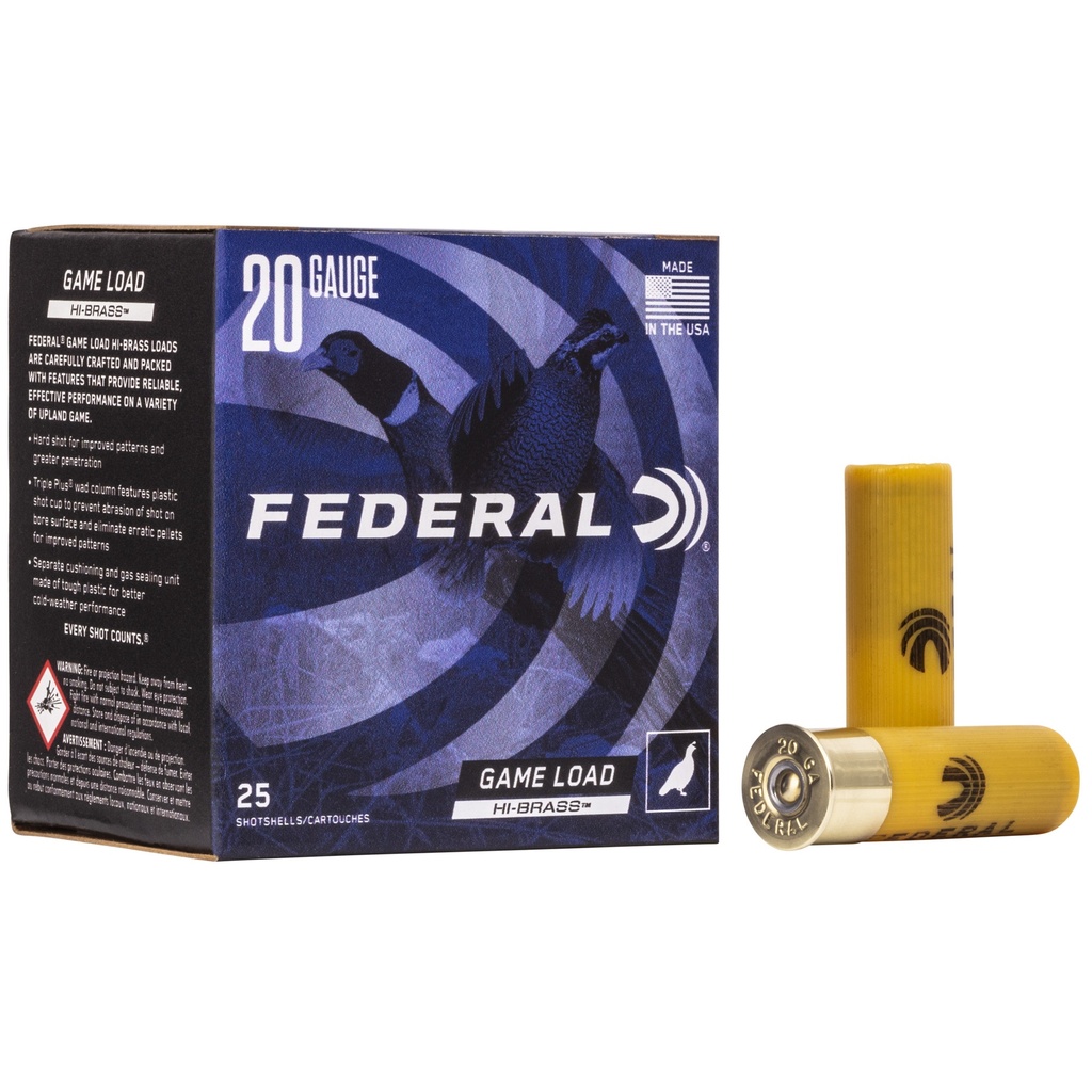Federal FED GAME LOAD 20GA 2.75 #6 25/250