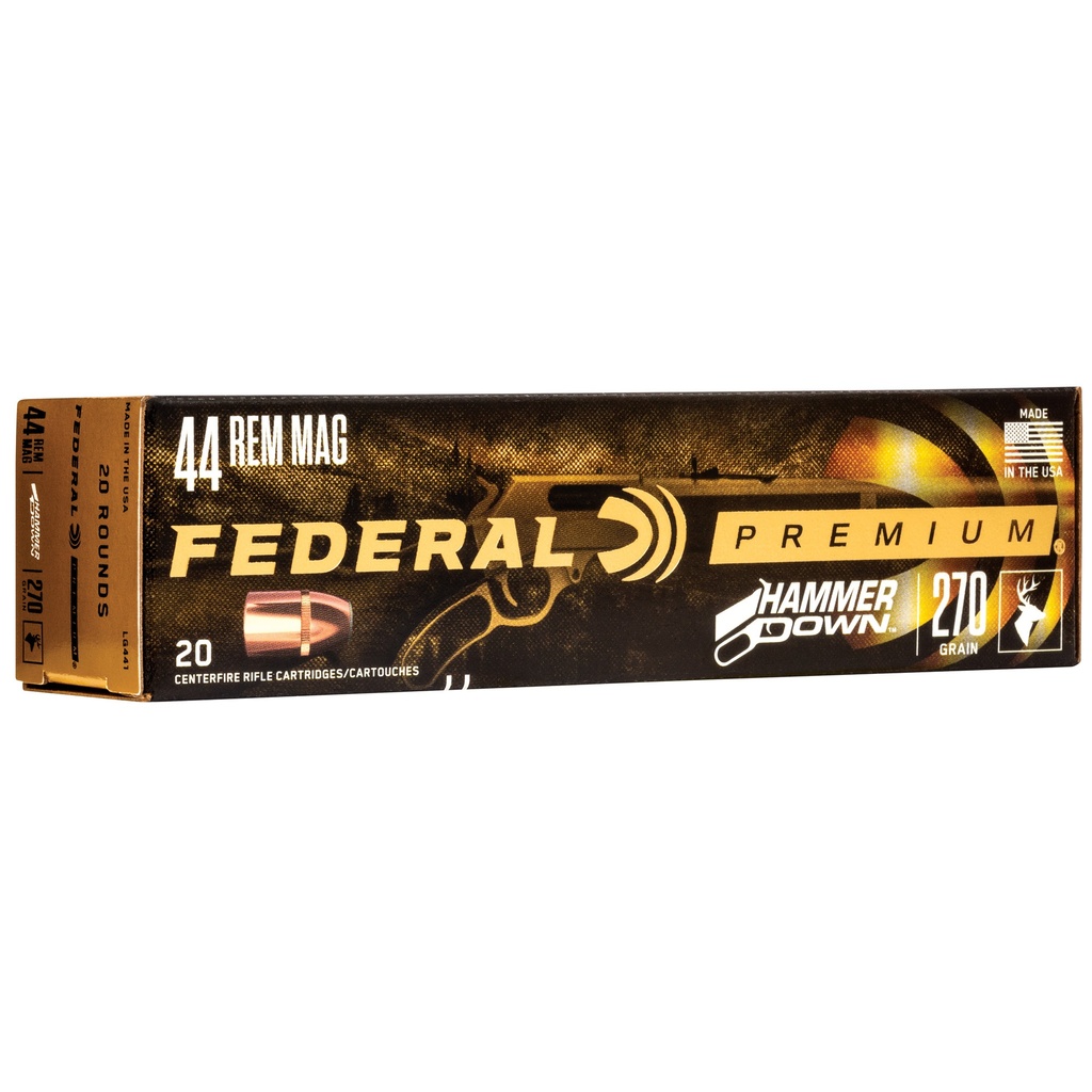 Federal FED HMR DWN 44MAG 270GR SP 20/200