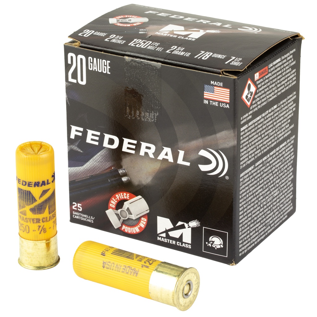 Federal FED MSTR CLASS 20GA 2.75" 7/8OZ #7.5