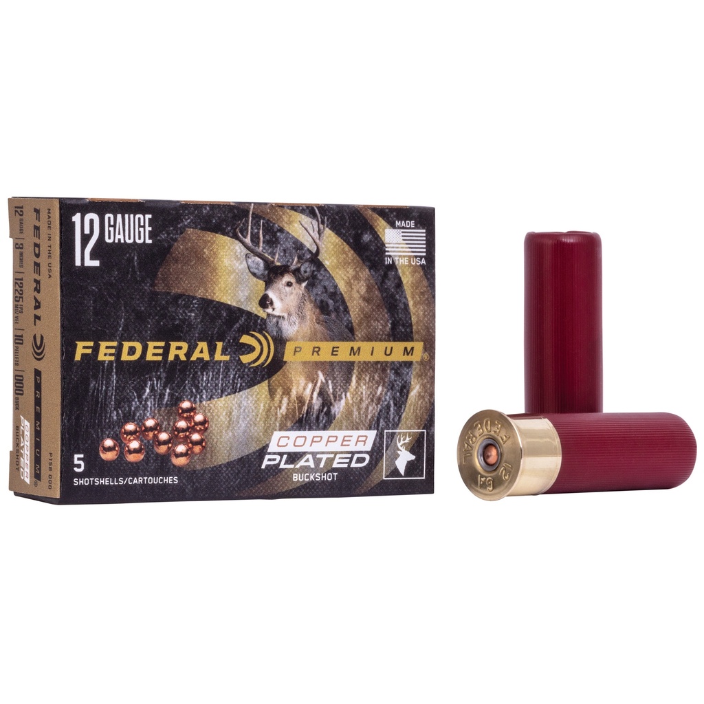 Federal FED PRM VSHOK 12GA 3" 000 BCK 5/250