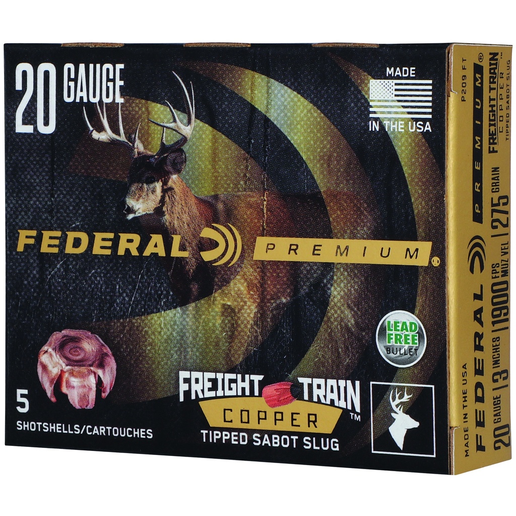 Federal FED FRT TRN 20GA 3" 275GR SLG 5/50