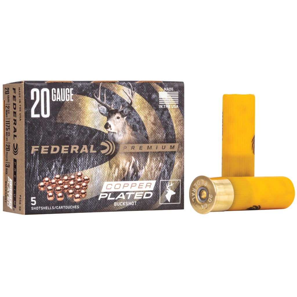Federal FED PRM VSHOK 20GA 2.75 #3 BCK 5/250