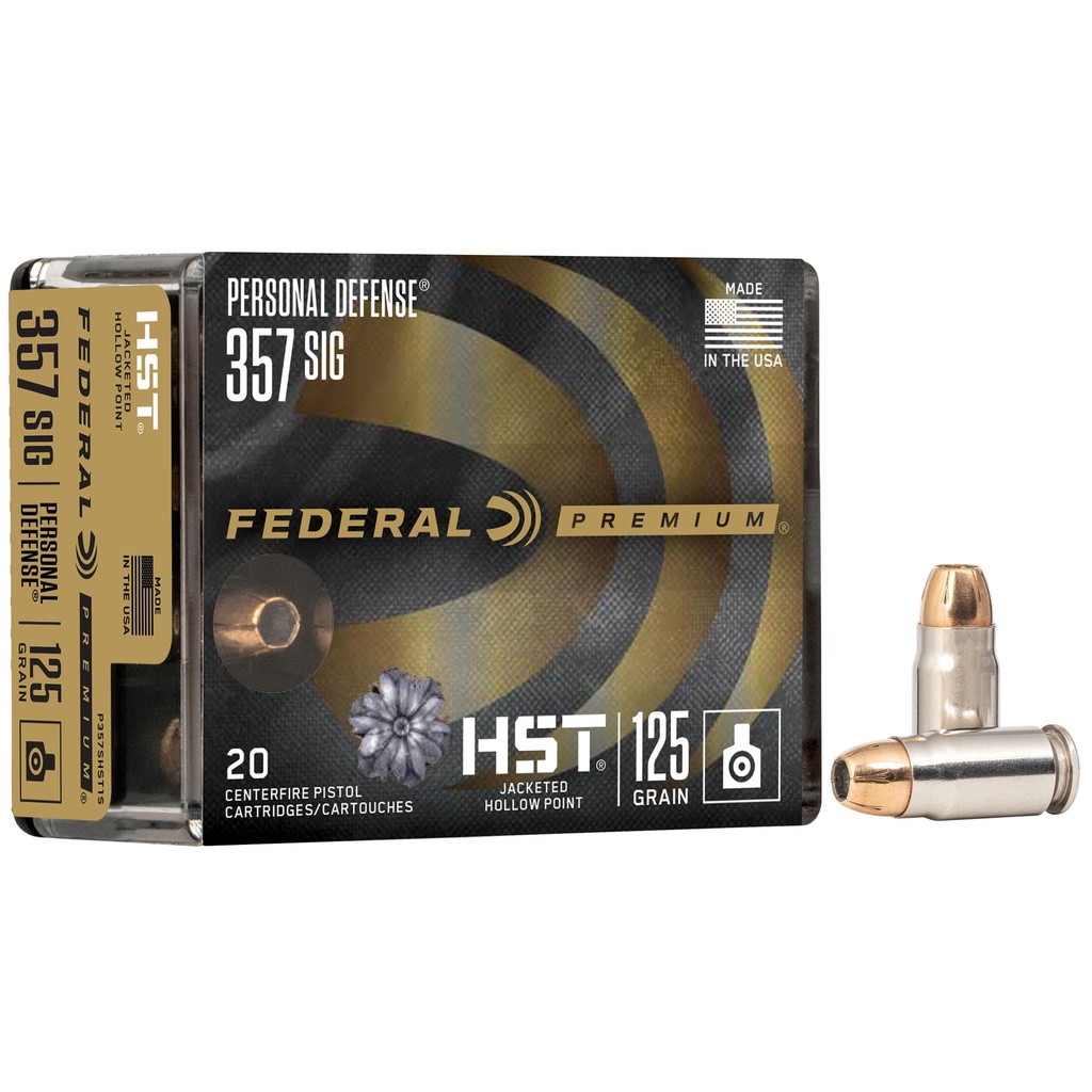 Federal FED PRM HST 357SIG 125GR JHP 20/200
