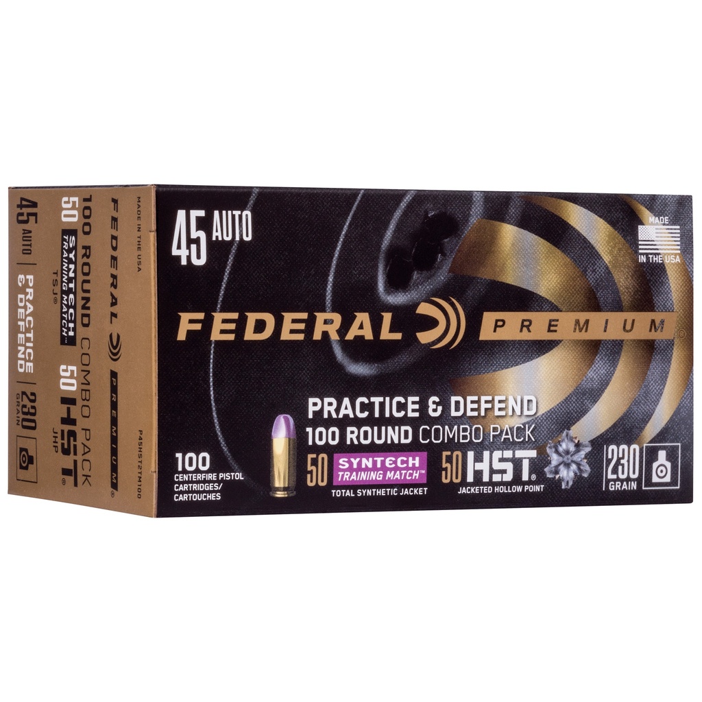 Federal FED PRCTC & DFND 45ACP HST/SYN 230GR