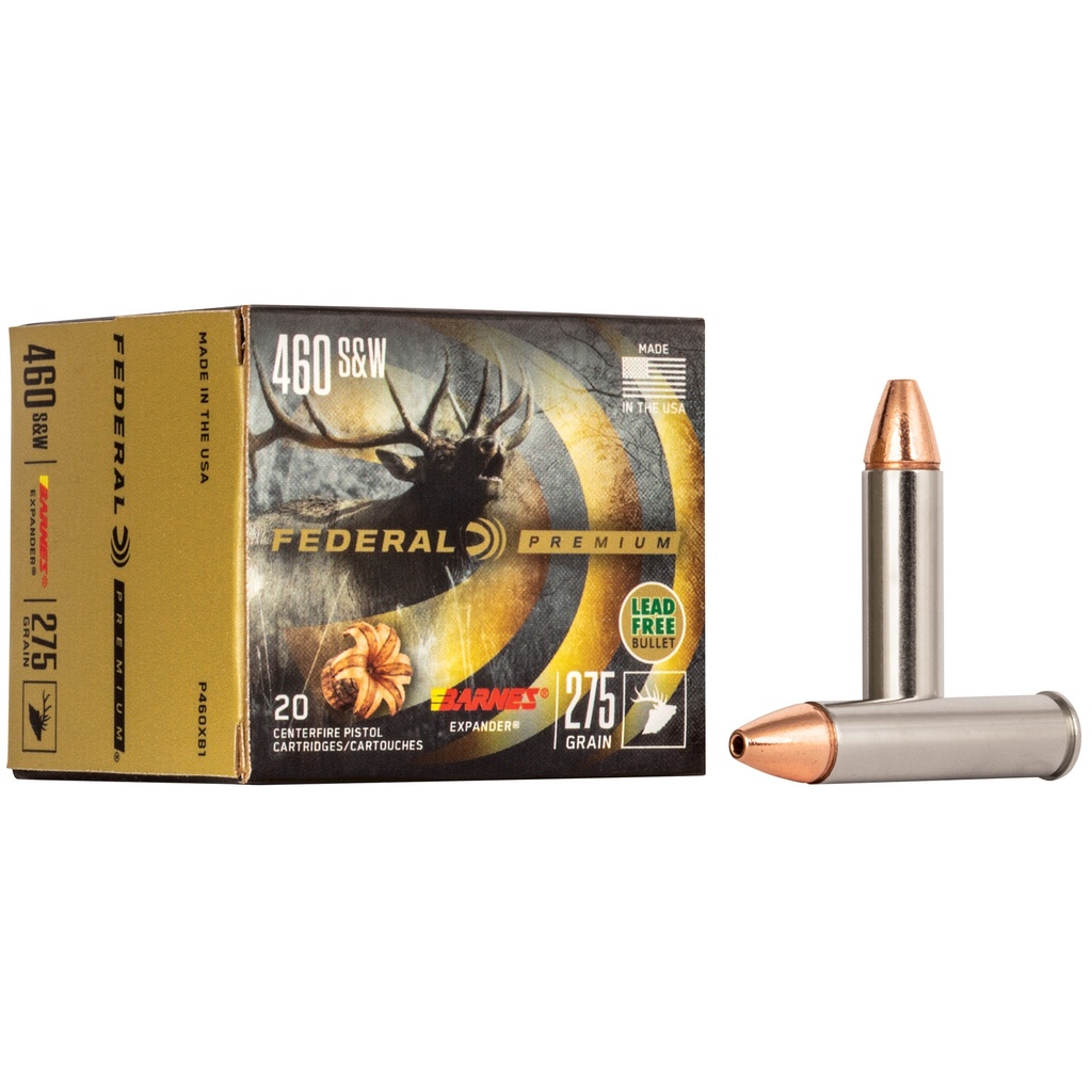 Federal FED PRM 460S&W 275GR BRNS EXP 20/200