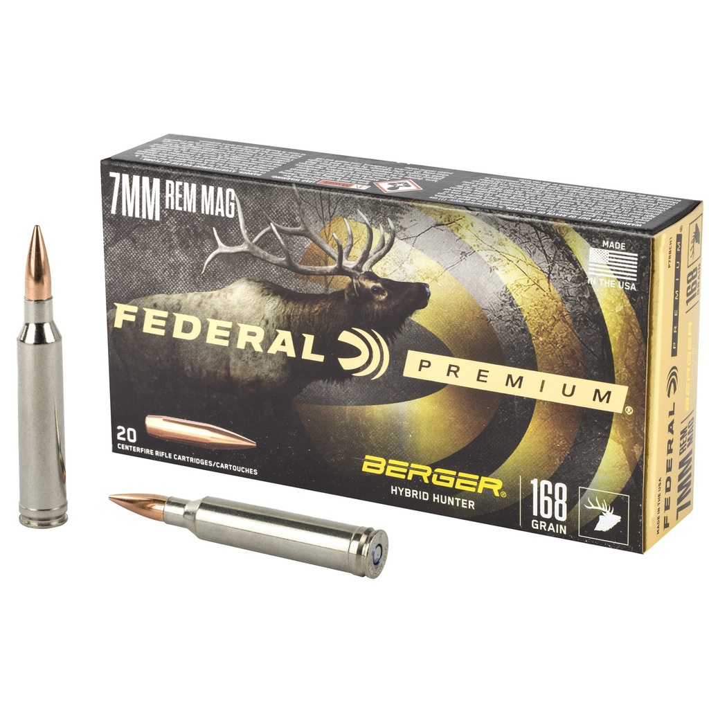 Federal FED PRM 7MM MAG 168GR HYB HR 20/200