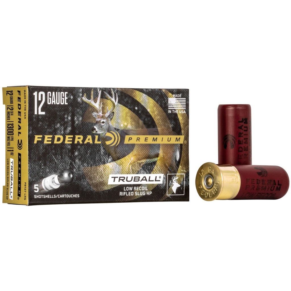 Federal FED PRM 12GA 2.75" LOW RCL SLG 5/250