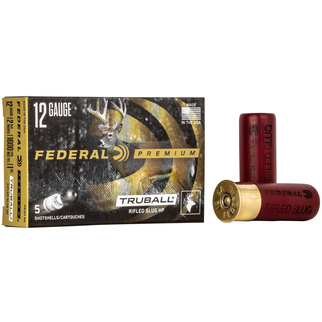 Federal FED PRM 12GA 2.75" RIFLED SLUG 5/250