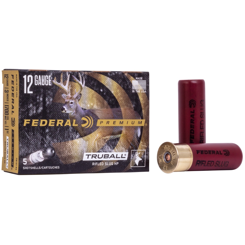 Federal FED VSHOK 12GA 3" TB SLUG HP 5/250
