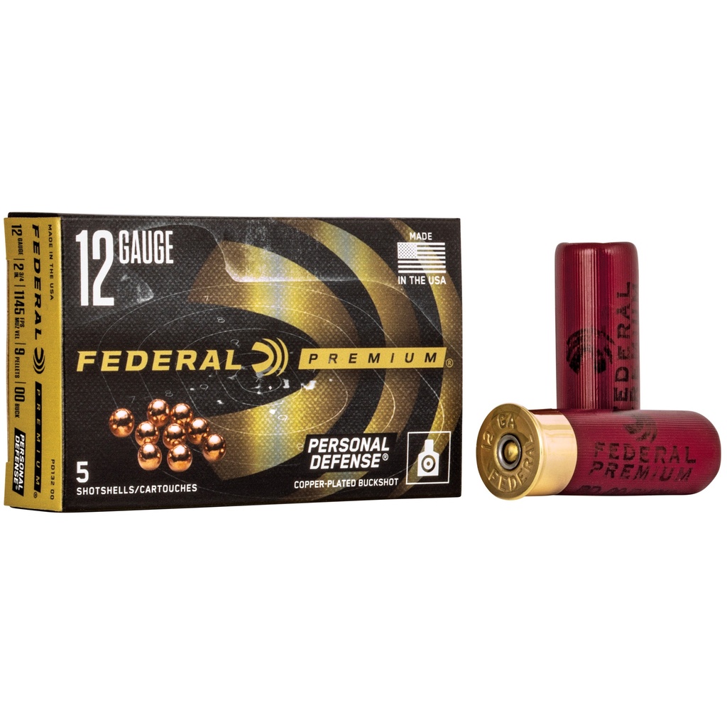 Federal FED PD 12GA 2.75" 00BCK 9PLT 5/250