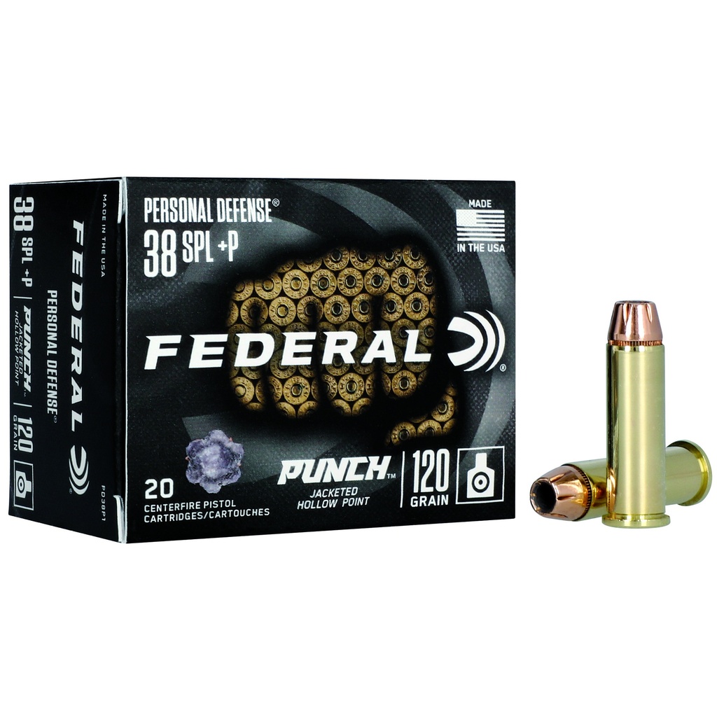 Federal FED PUNCH 38 SPL 120GR JHP 20/200