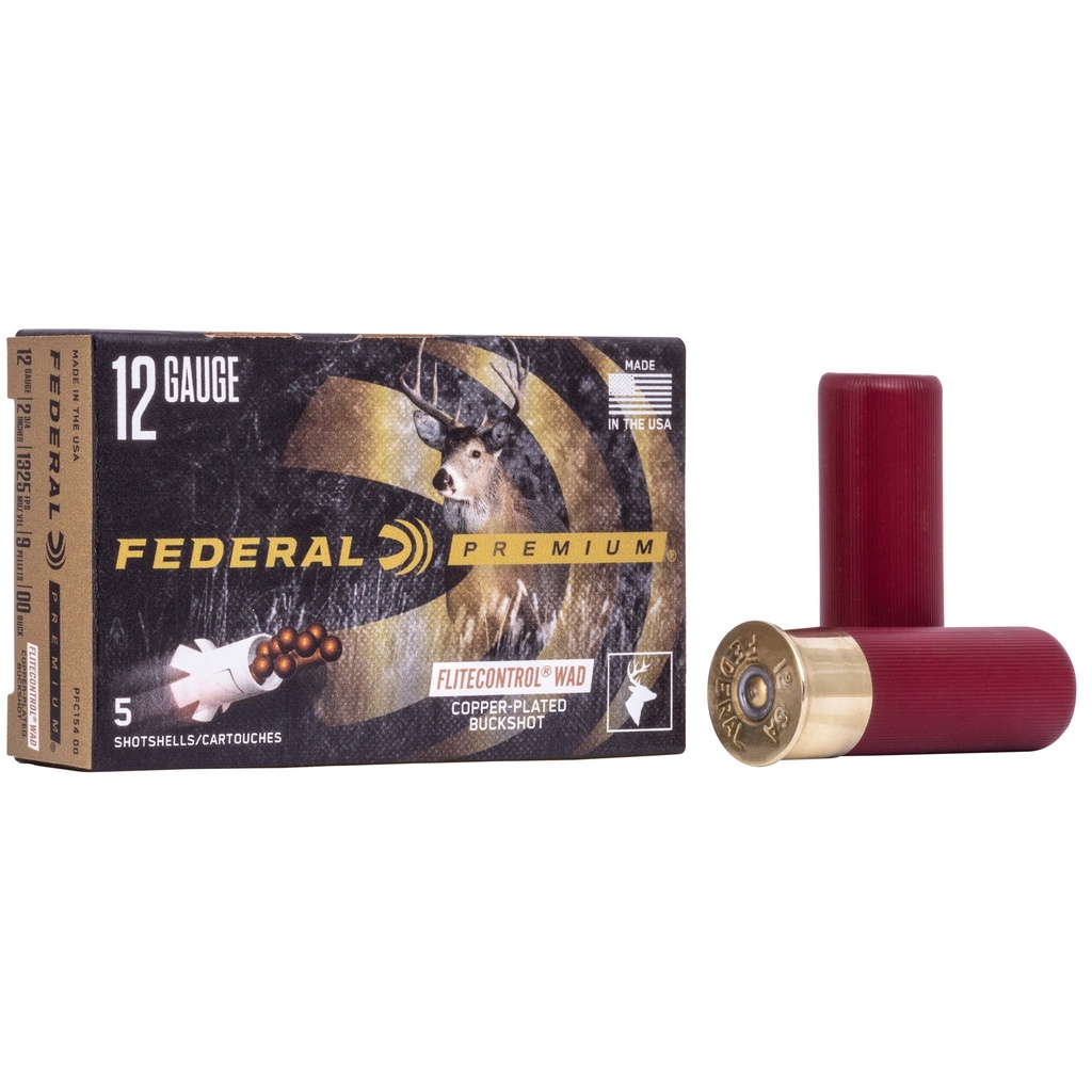 Federal FED FLT CRTL 12GA 2.75" 00 BCK 5/250
