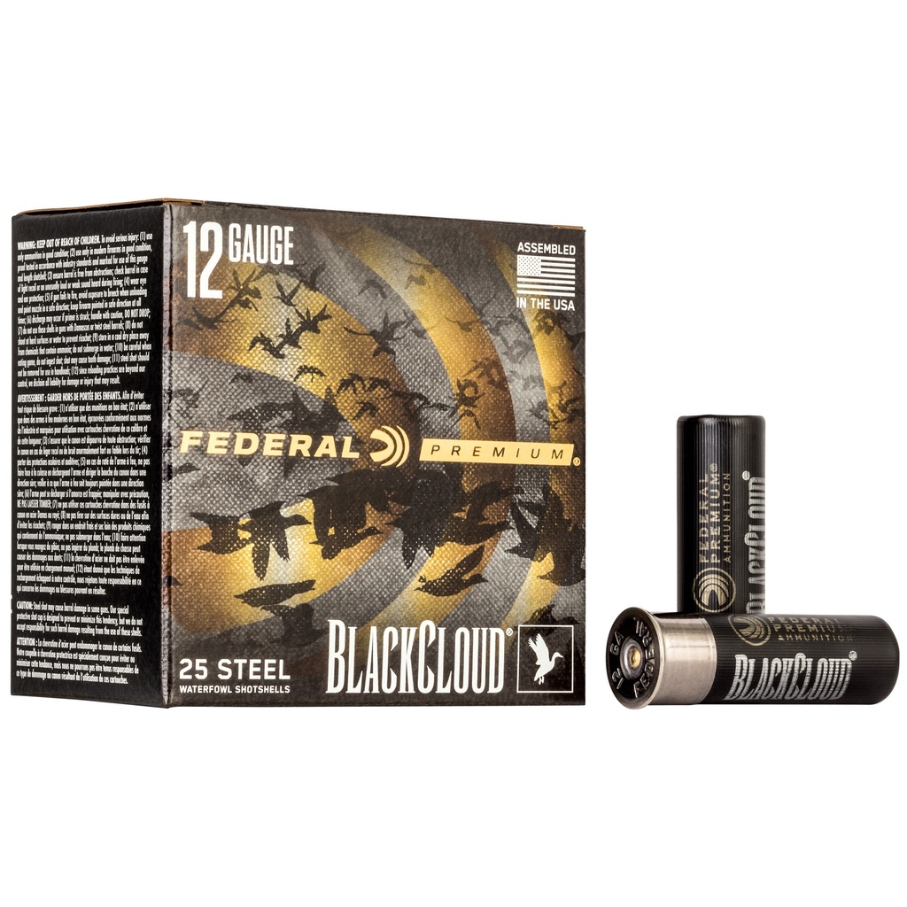 Federal FED BLK CLOUD 12GA 3" #4 25/250