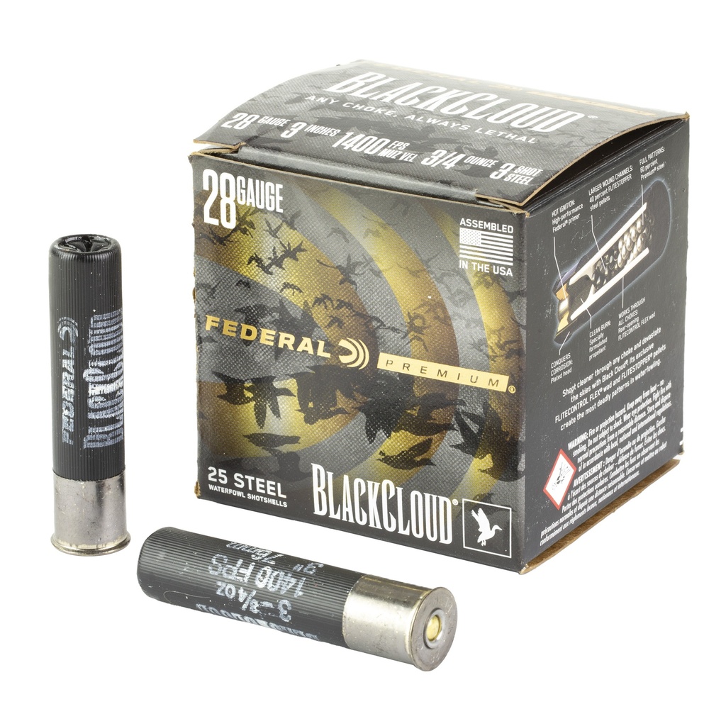 Federal FED BLK CLOUD 28GA 3" #3 25/250