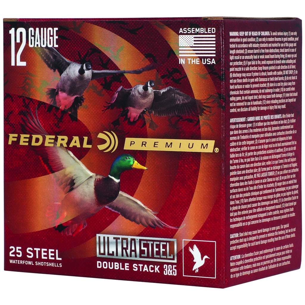Federal FED ULT STL 12GA 3" 1.25OZ #3/#5 25