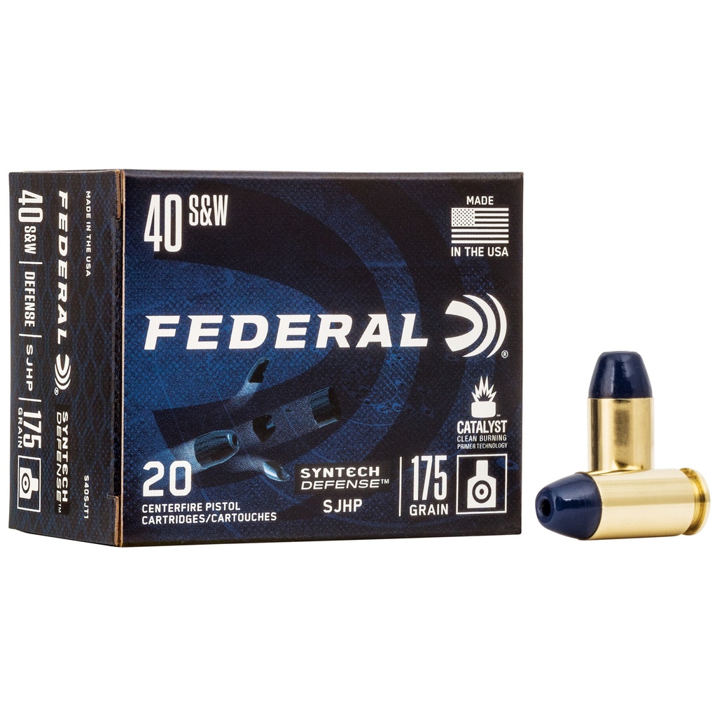 Federal FED SYN DEF 40S&W 175GR SJHP 20/200