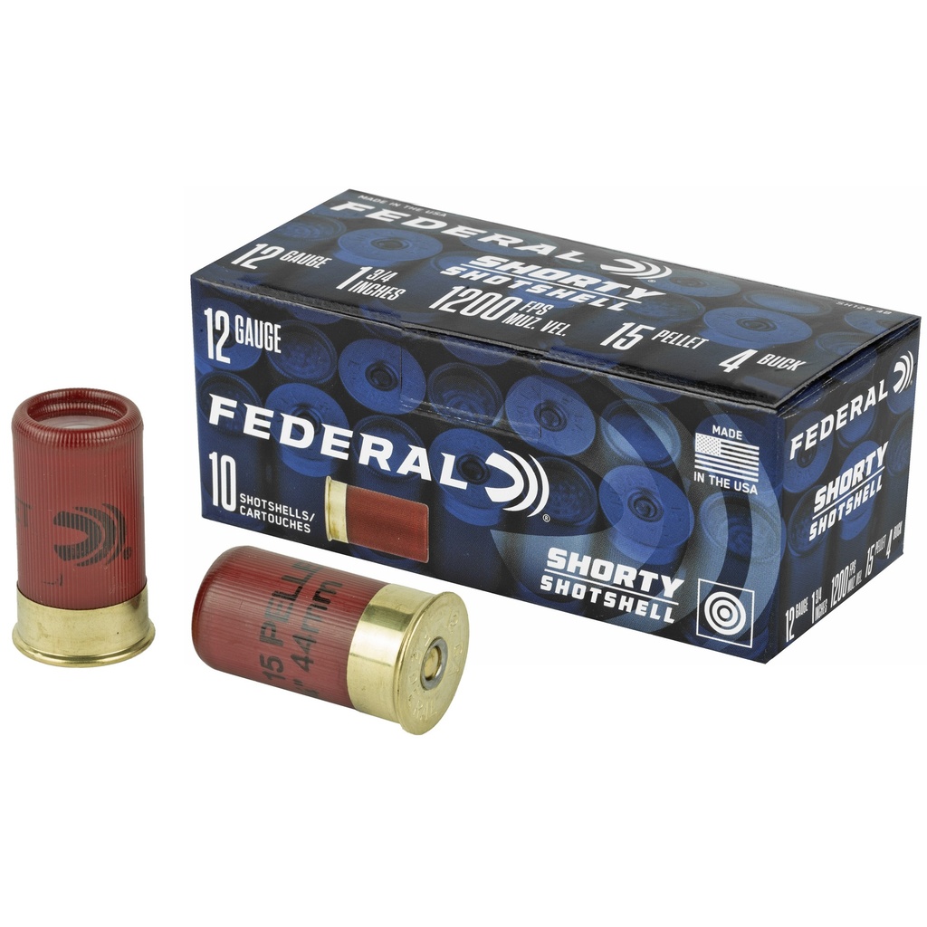 Federal FED SHRTY SS 12GA 1.75" 4BCK 10/100