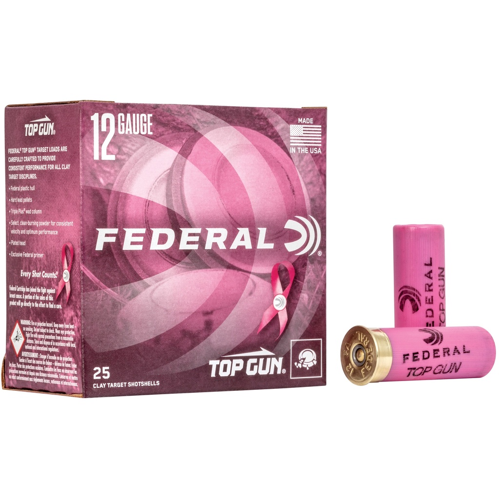 Federal FED TOP GUN 12GA 2.75" #8 PNK 25/250