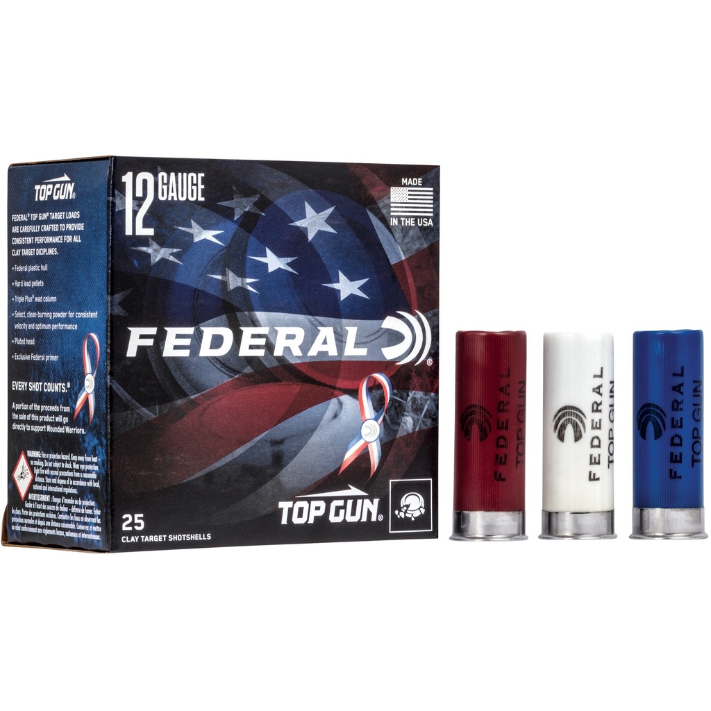 Federal FED TOP GUN 12GA 2.75" #8 RWB 25/250