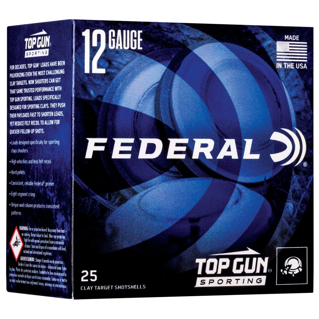 Federal FED TOP GUN 12GA 2.75" #8 1 OZ 25/
