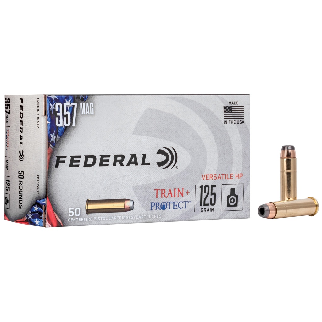 Federal FED TRAIN/PROTCT 357MAG 125GR VHP 50