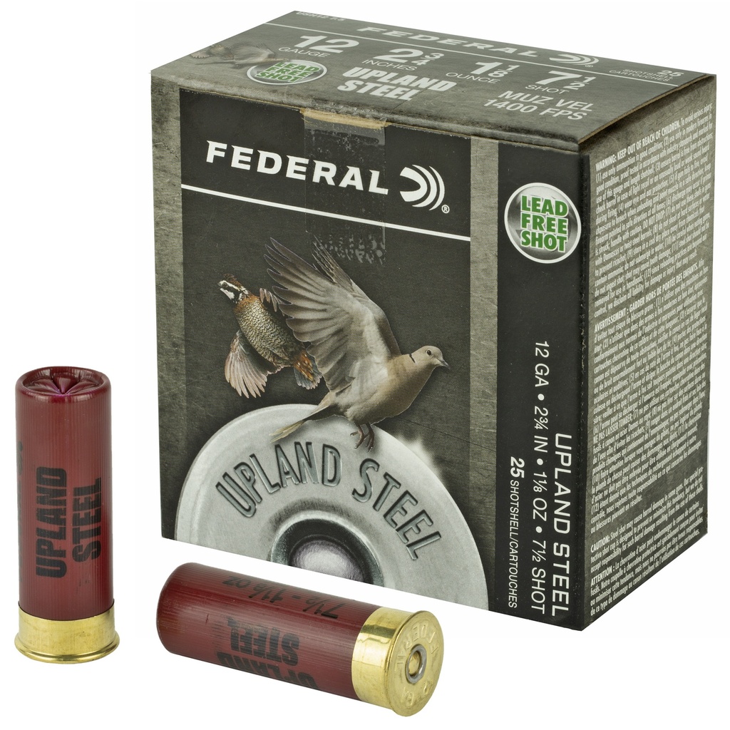 Federal FED UPLND STL 12GA 2.75" #7.5 25/250