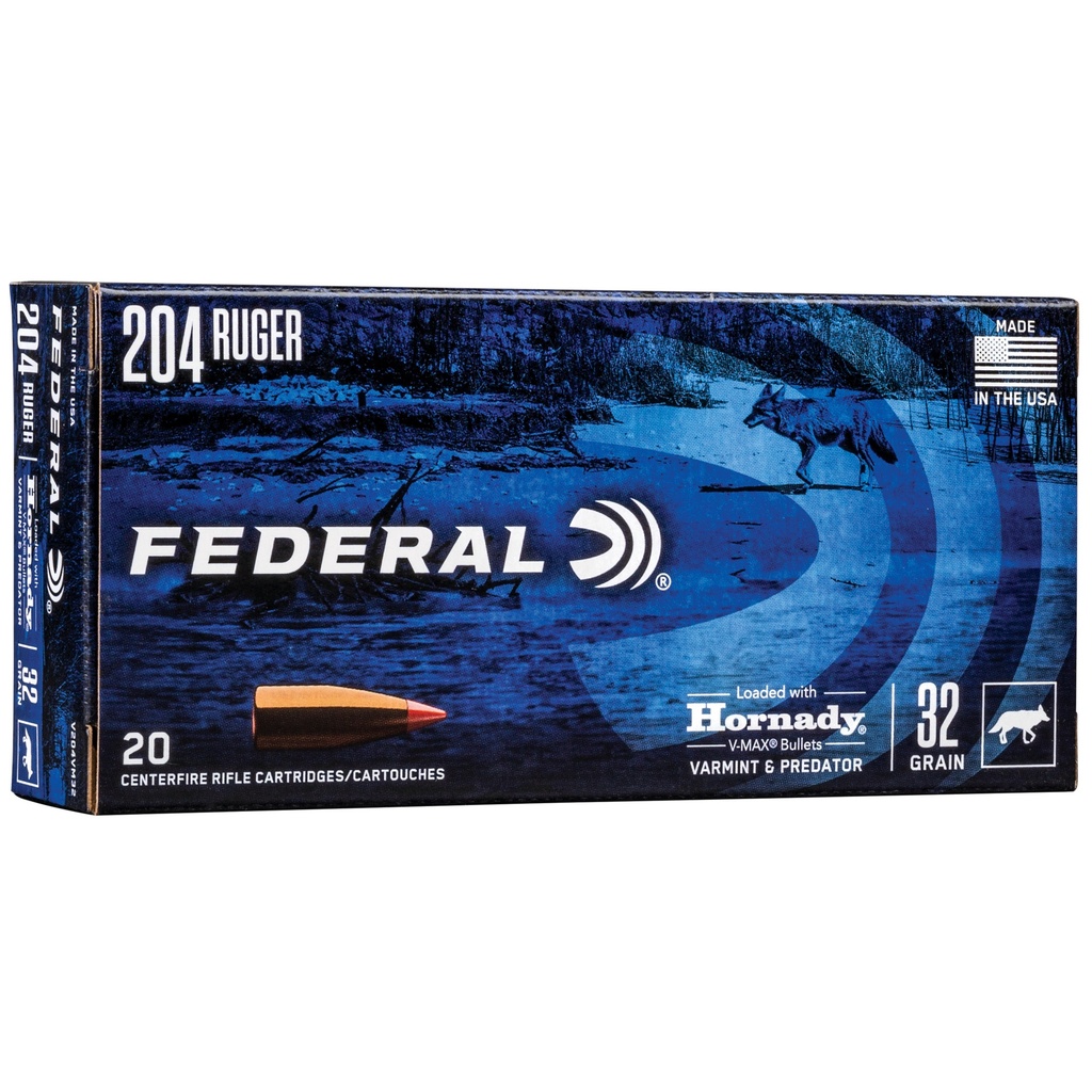 Federal FED V&P 204RUG 32GR HRNDY V-MAX 20/2