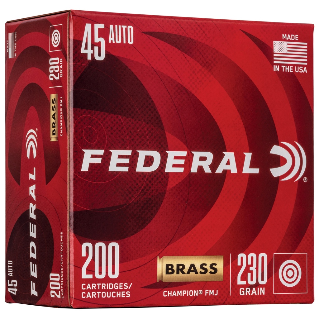 Federal FED CHAMP 45ACP 230GR FMJ 200CT