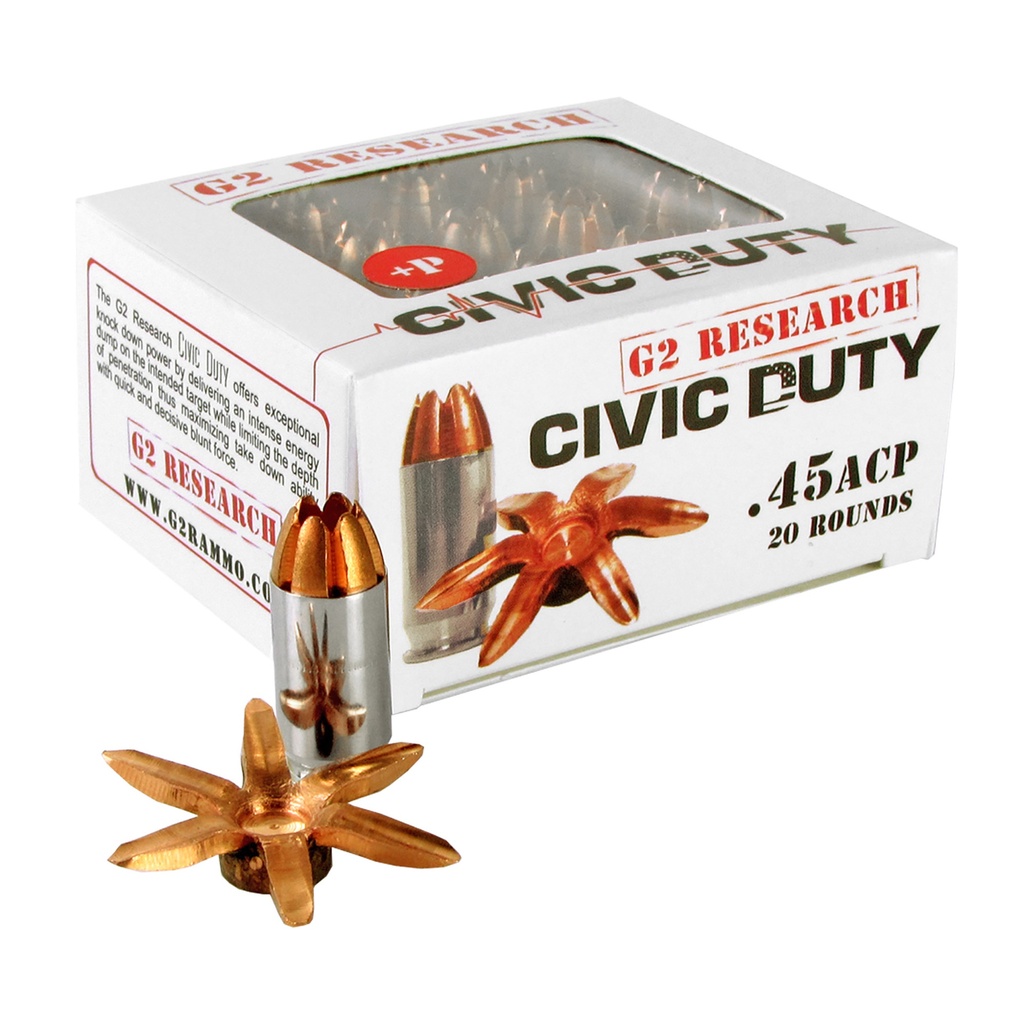 G2 Research G2R CIVIC DUTY 45ACP 164GR 20/500